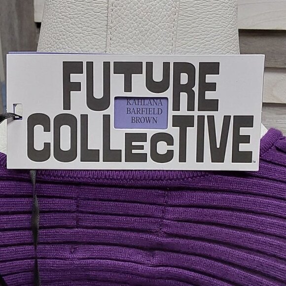 Twisted Back Long Sleeve Crewneck Pullover Sweater | Future Collective | X Large - Picture 8 of 10